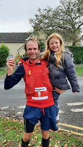 Tom and Zoe pictured after a marathon. We love our one day walking tour of the Cotswolds.