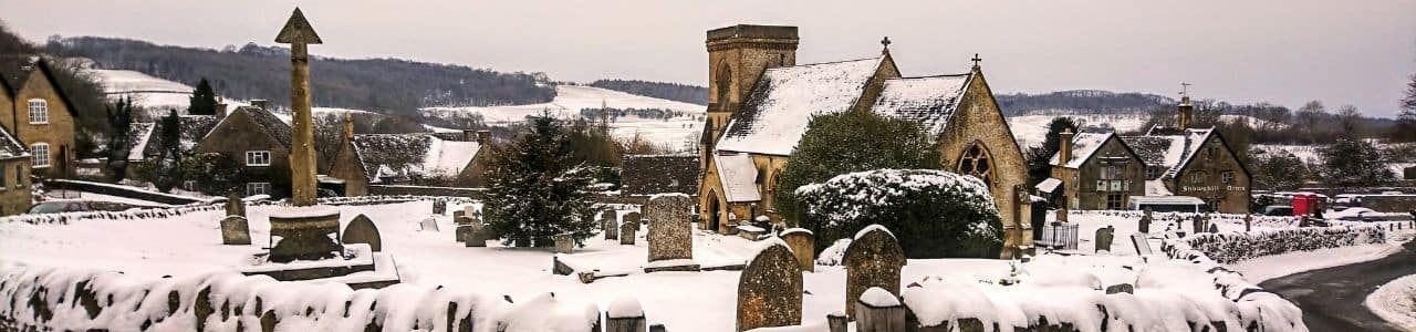 Snowshill in the Cotswolds in February